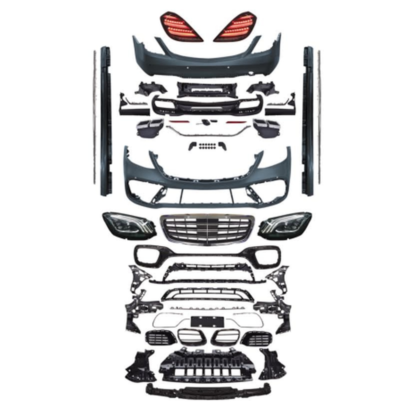 Old To New S63 AMG Body Kit For 14-22 MTP-W222-003 for BENZ