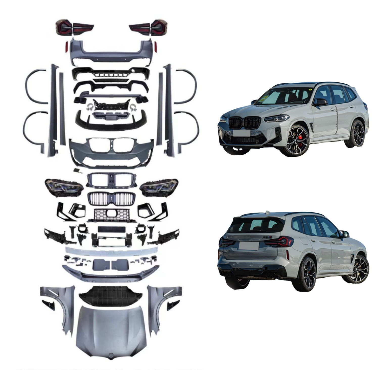 F97 LCI X3M Old To New Bodykit For F25 X3 MTP-F25-005 for BMW