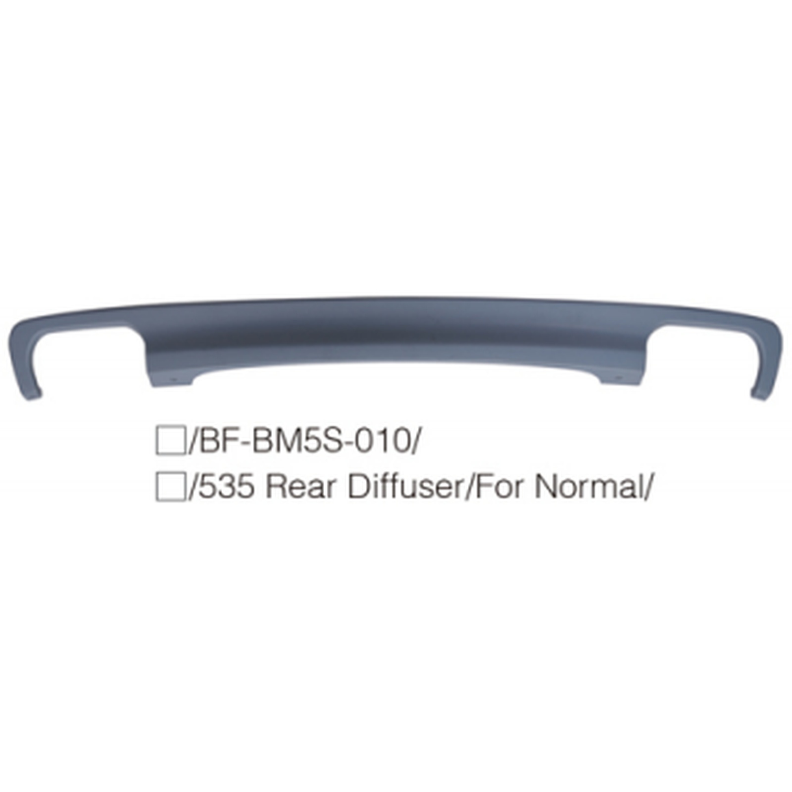 535 Rear Diffuser/For Normal/ MTP-F10-041 for BMW