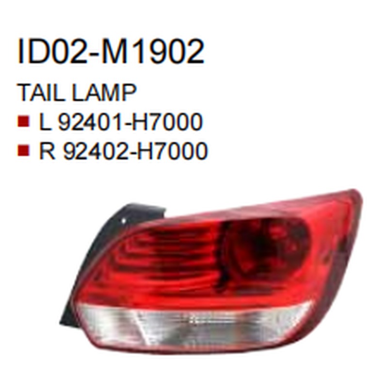 Tail Lamps KA0650172 for 起亚 Kia
