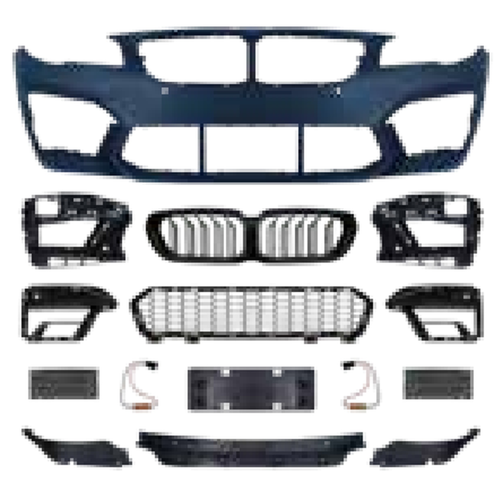 Front Bumper Assy Old To New/No need change lamps Style MTP-F10-056 for BMW