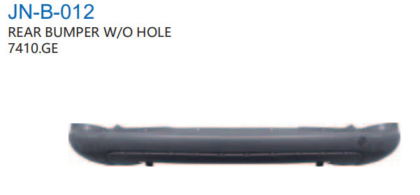 Rear Bumper PG0050190K for 标致 Peugeot