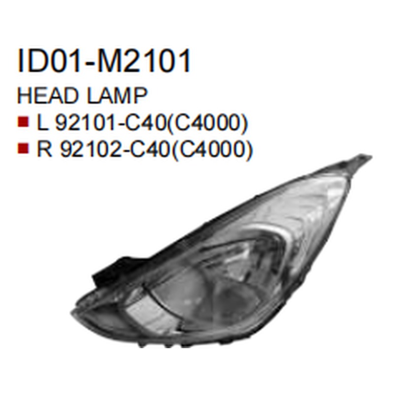 Head Lamps HN6040112 for 现代 Hyundai