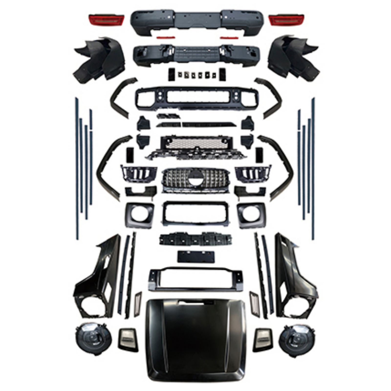 Old to New 19 G63 Style Body Kit(A) MTP-W463-003 for BENZ