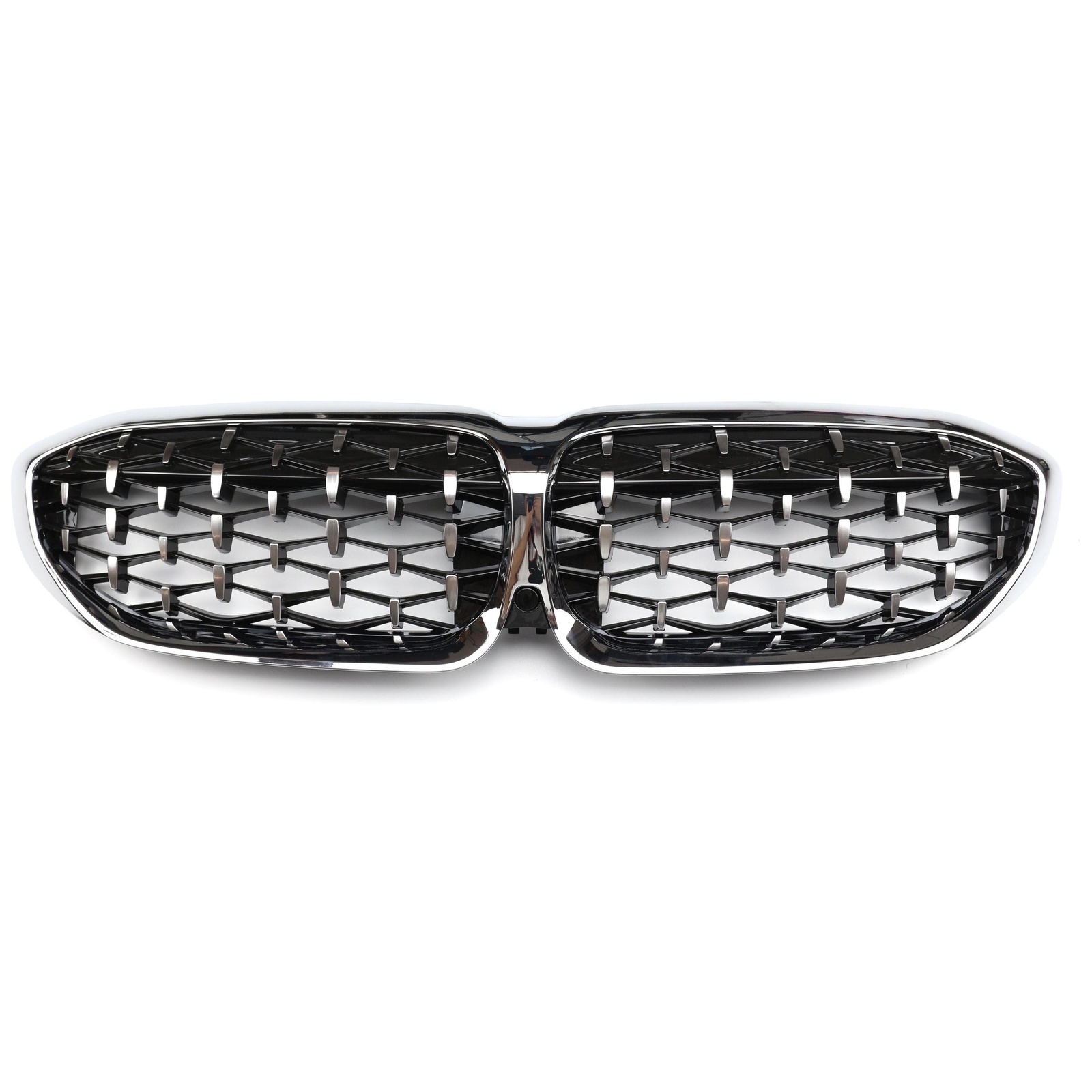 Diamond chrome frame with chorme point grille(With Hole) MTP-BMG-103 for BMW
