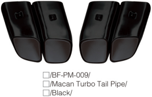 Macan Turbo Tail Pipe/Black MTP-POR-008 for PORSCHE