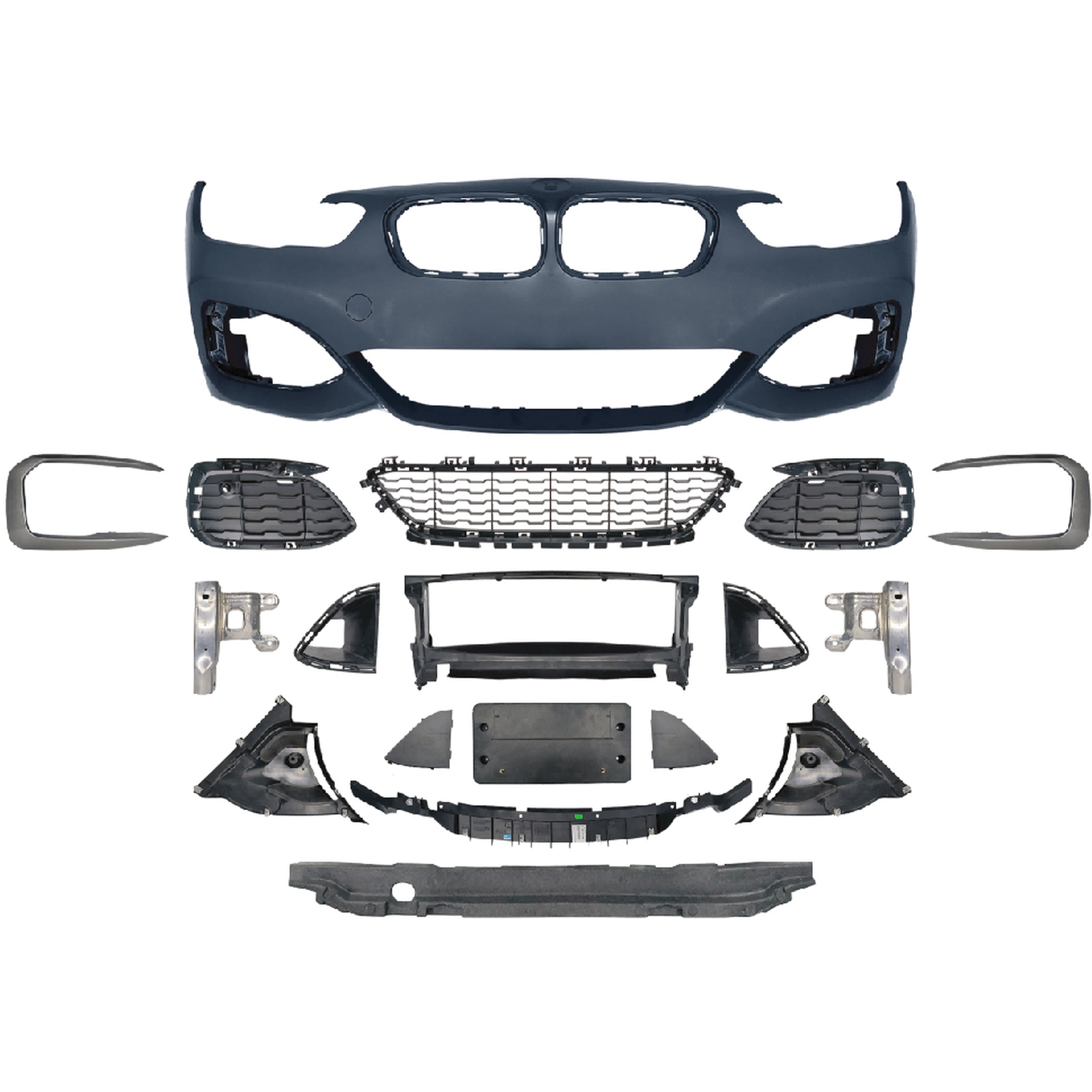F20 M-Tech Front Bumper Assy Without fog lamp Hole MTP-F20-018 for BMW