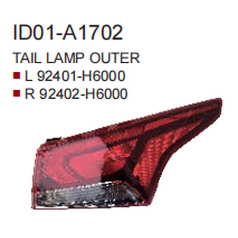 Tail Lamps HN0060172O for 现代 Hyundai