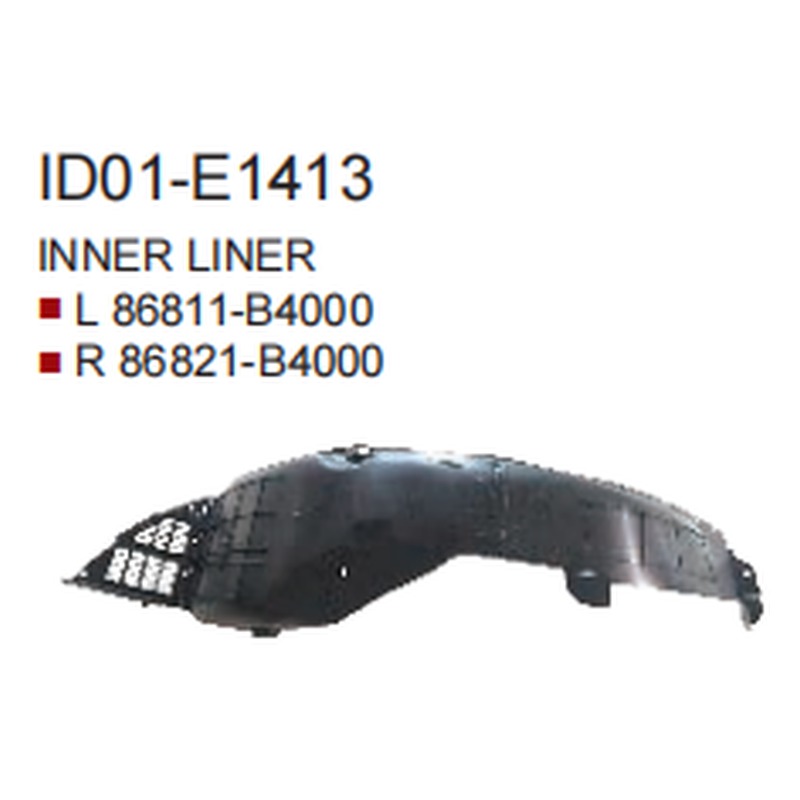 Inner Fender HN0290031 for 现代 Hyundai