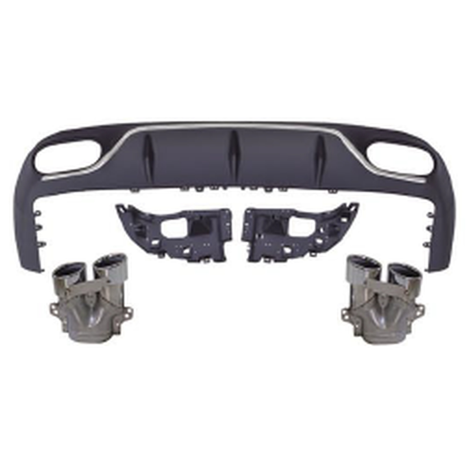 E53 Coupe Rear Diffuser With Sliver Tips/For AMG Coupe MTP-W213-030 for BENZ