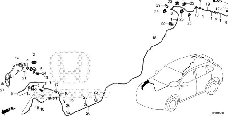 Radiator Support HD4200490 for 本田 Honda