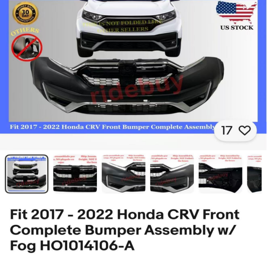 Front Bumper Upgrade Kit HD0311810WF for 本田 Honda