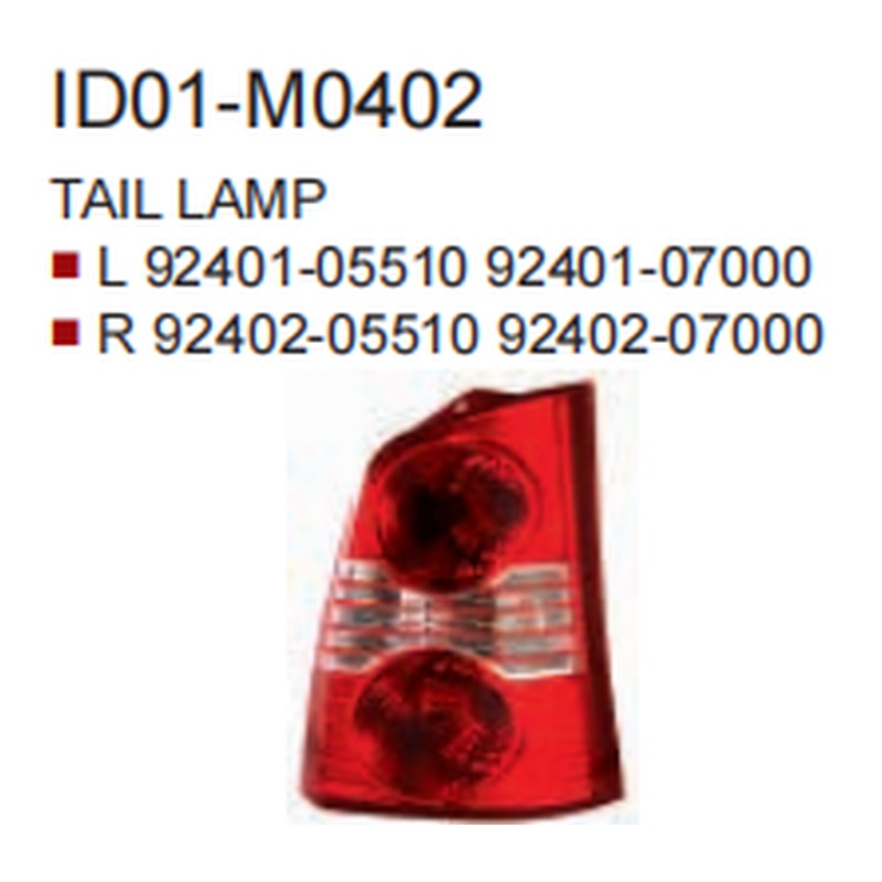 Tail Lamps HN0090172 for 现代 Hyundai