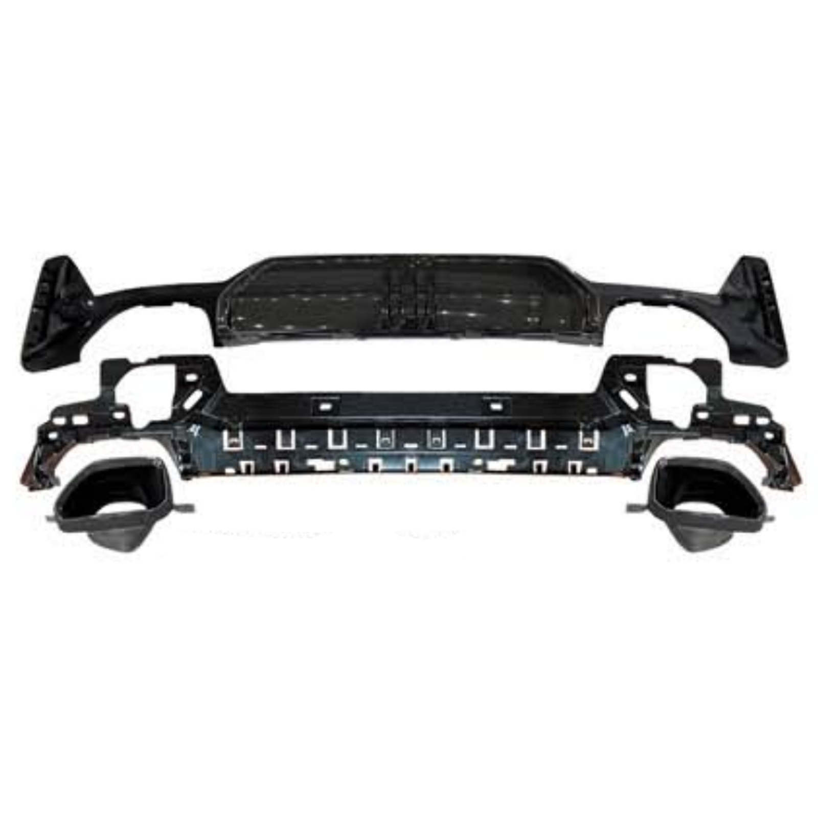 G20 LCI 340 MP Rear Diffuser With Tips/Gloss Black MTP-G20-044 for BMW