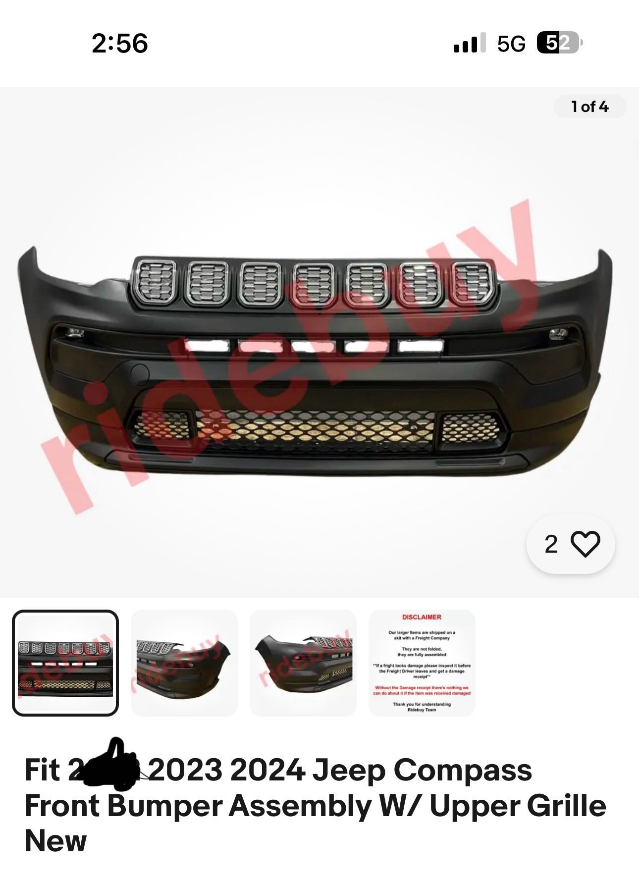Front Bumper Upgrade Kit JP0141810 for 吉普 Jeep