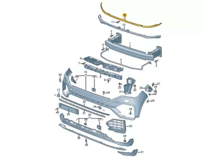 Bracket,Front Bumper VG1270051 for 大众 Volkswagen