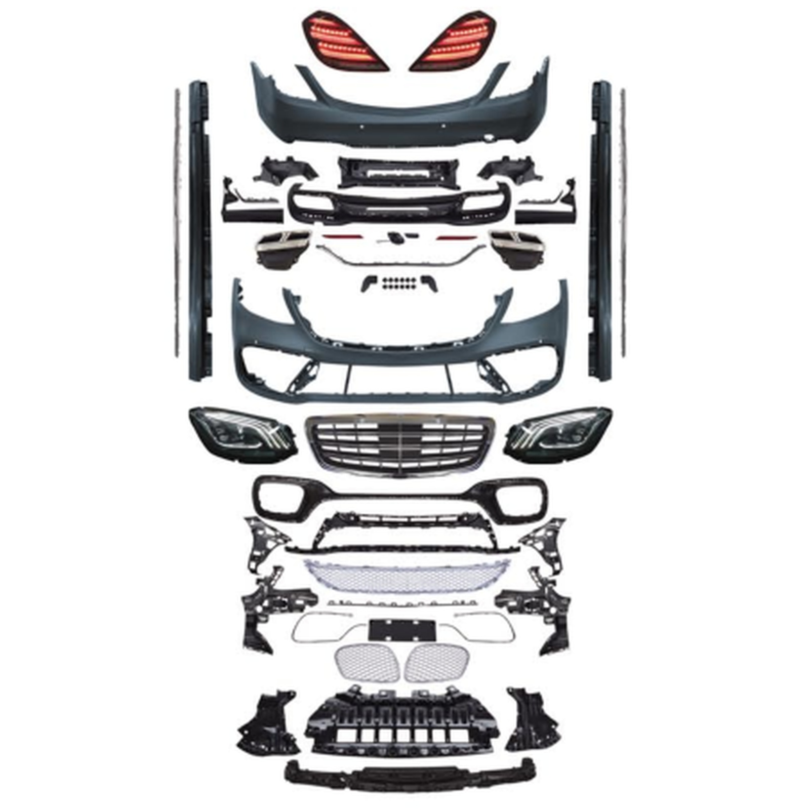 Old To New S65 AMG Body Kit For W222 14-22 MTP-W222-004 for BENZ