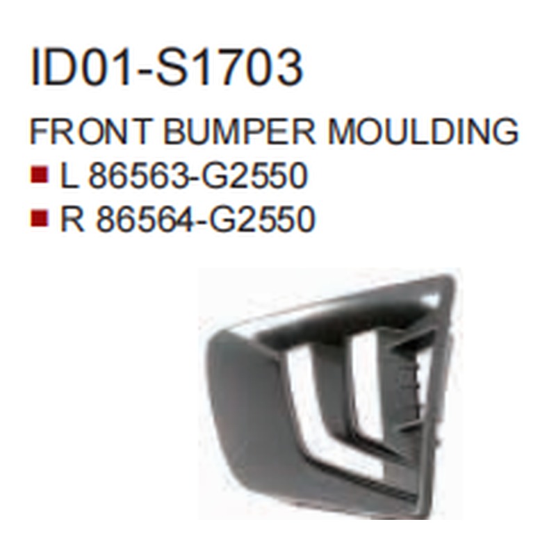 Moulding,Front bumper HN3700401 for 现代 Hyundai