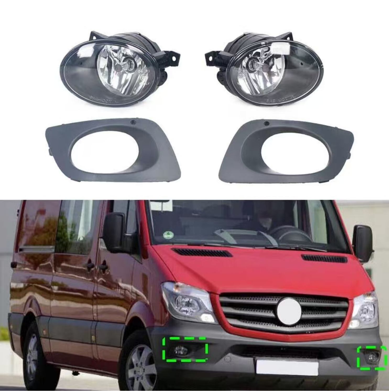 Fog Lamp Cover BC1270090WF for 梅赛德斯-奔驰 Mercedes-Benz