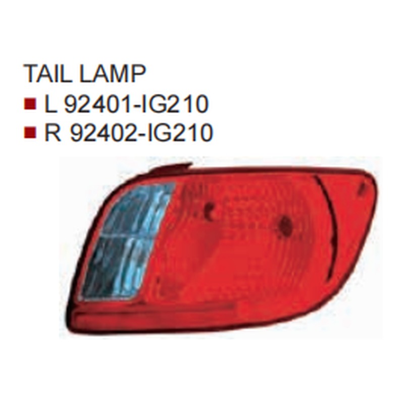 Tail Lamps KA0540172 for 起亚 Kia