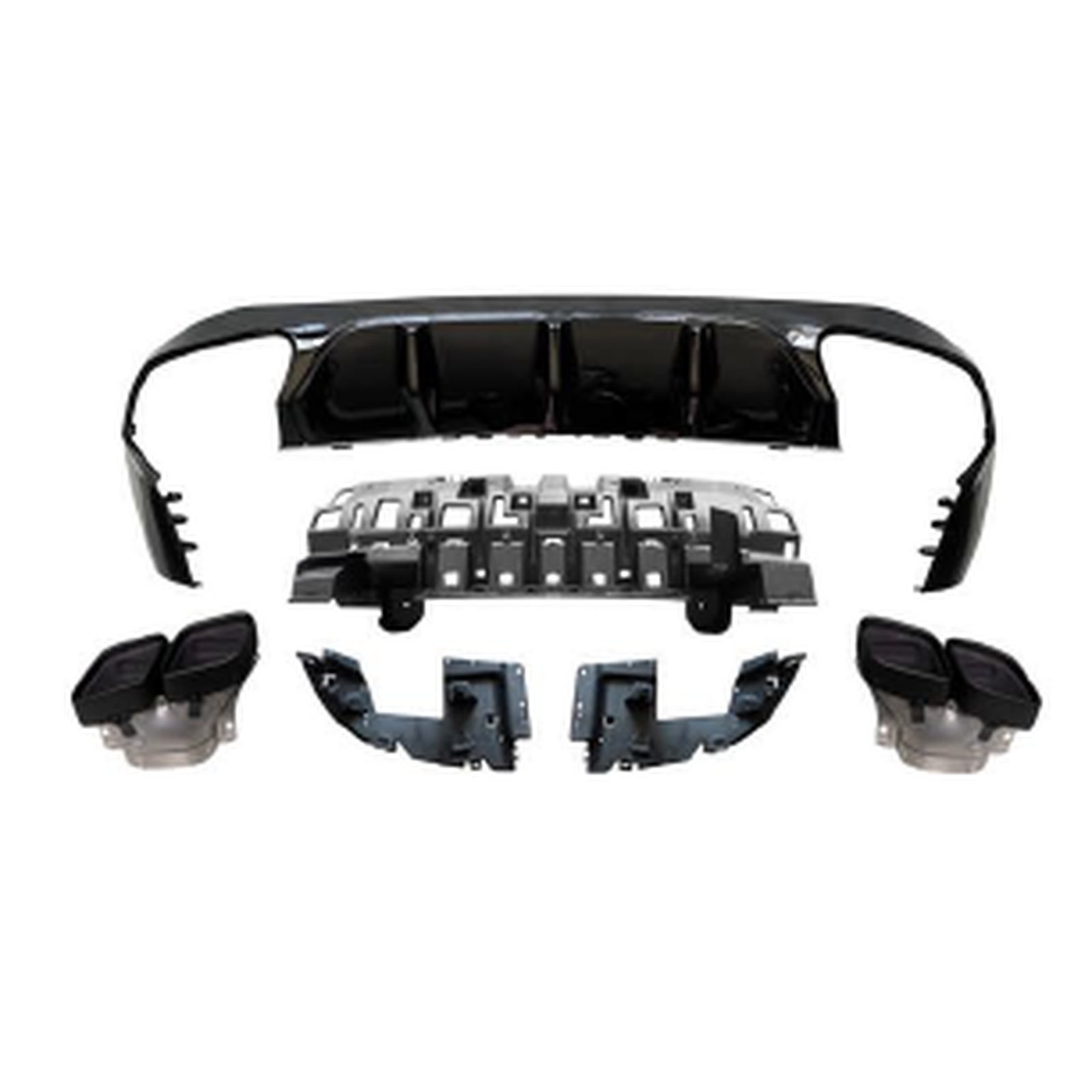 E63 Coupe Rear Diffuser With Black Tips/For AMG Coupe MTP-W213-032 for BENZ