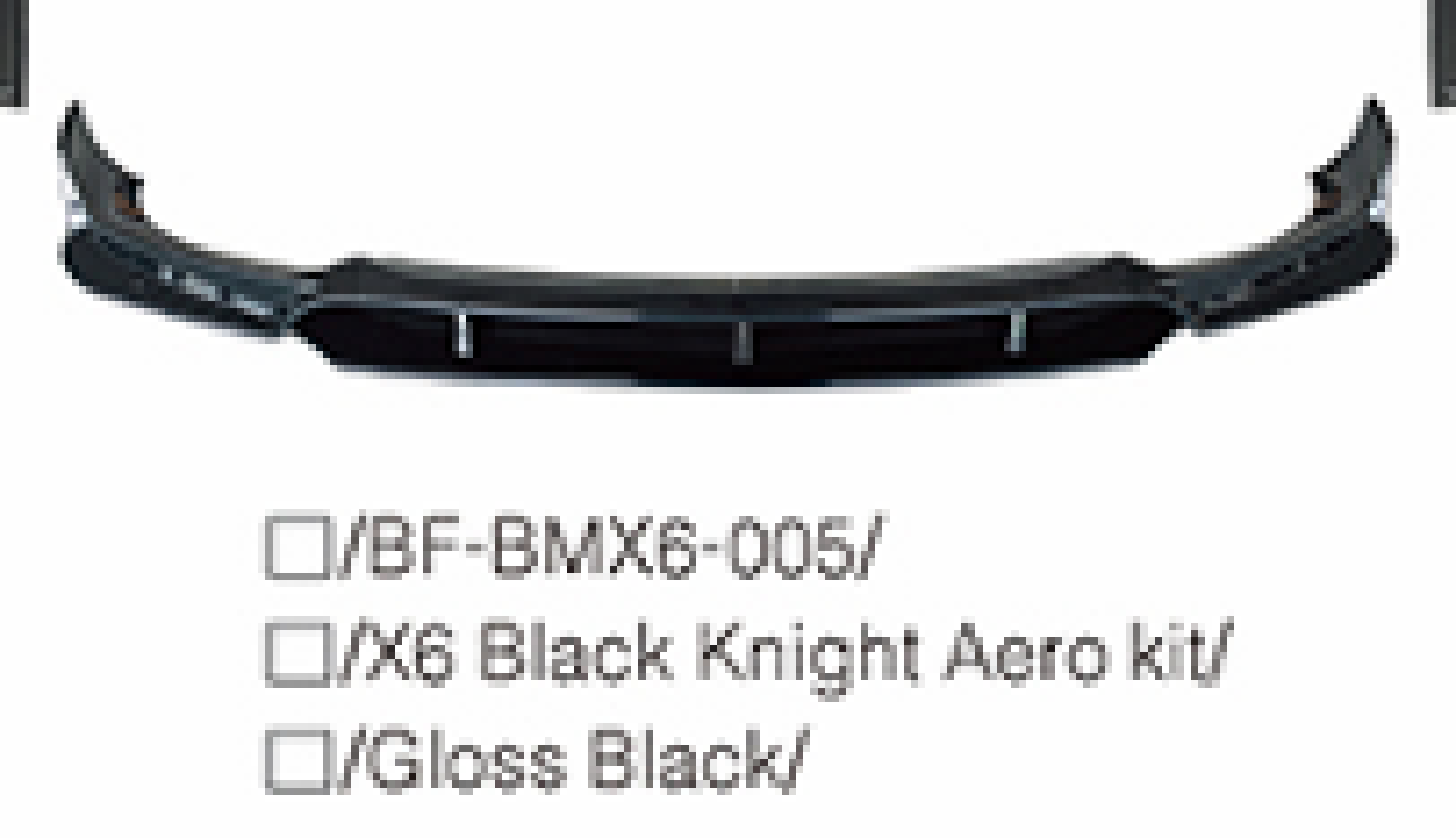 G06 Black Knight Front Lip MTP-G06-009-1 for BMW