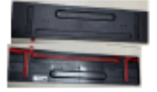 License plate holder TS0020750R1P for 特斯拉 Tesla