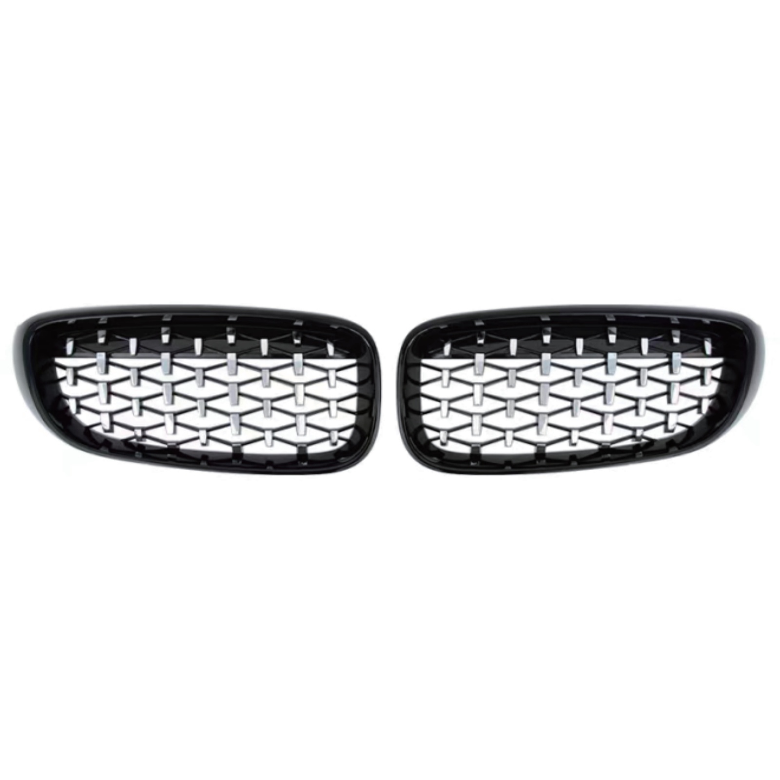 Diamond Black Frame Chrome Point Grille MTP-BMG-482 for BMW