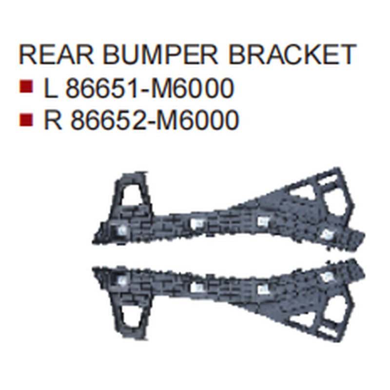 Bracket,Rear Bumper KA0230201 for 起亚 Kia