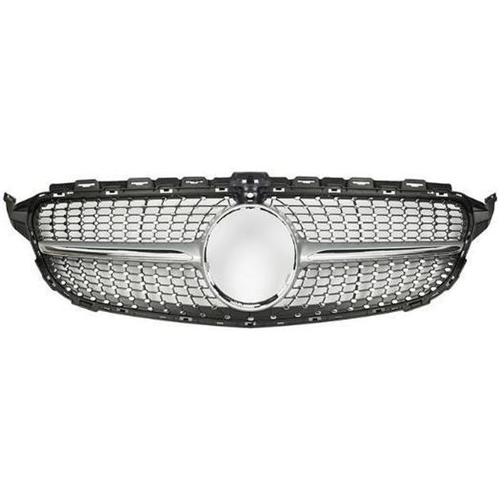 Diamond Grille Black With CAMERA MTP-BZG-037 for BENZ