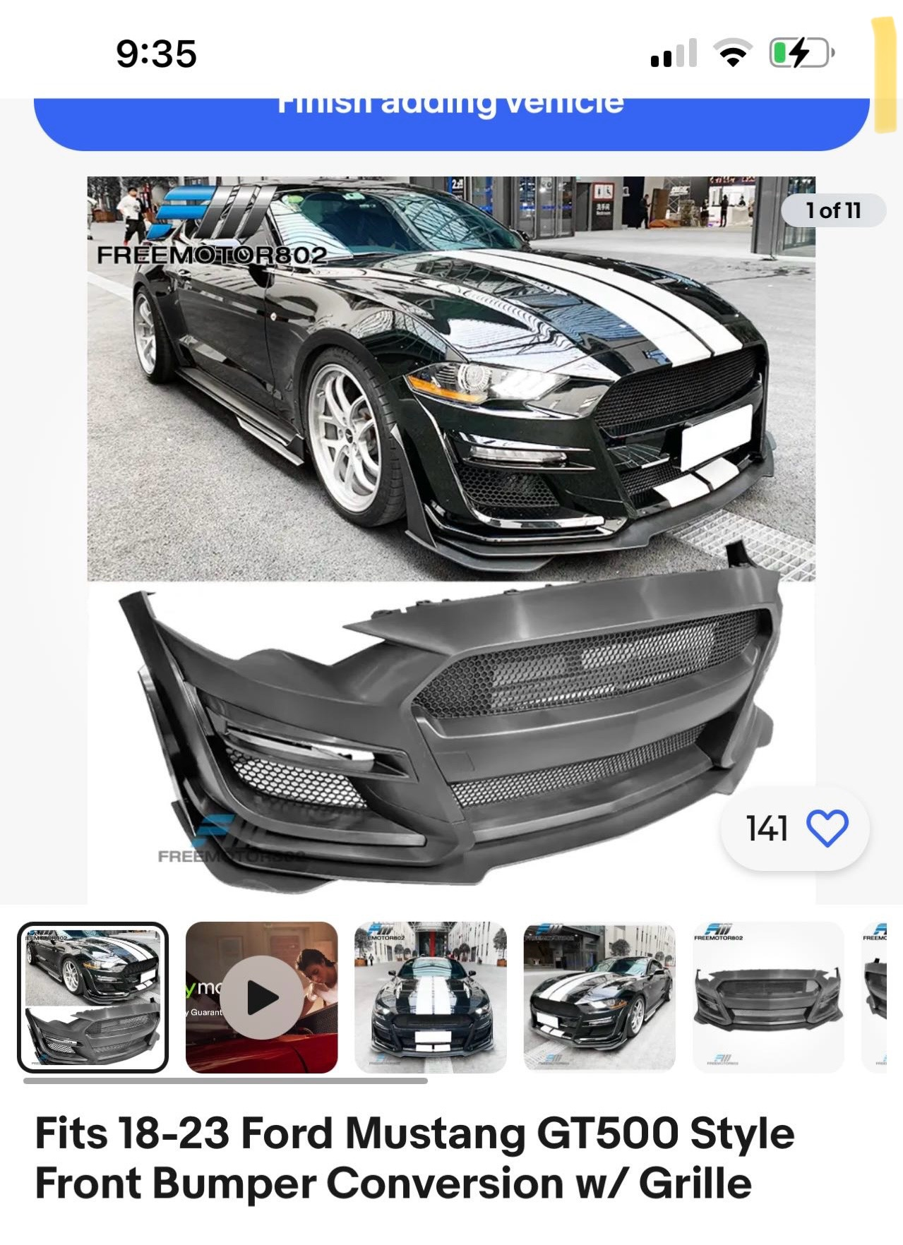 Front Bumper Upgrade Kit FDT1391810 for 福特改装 Ford Tuning