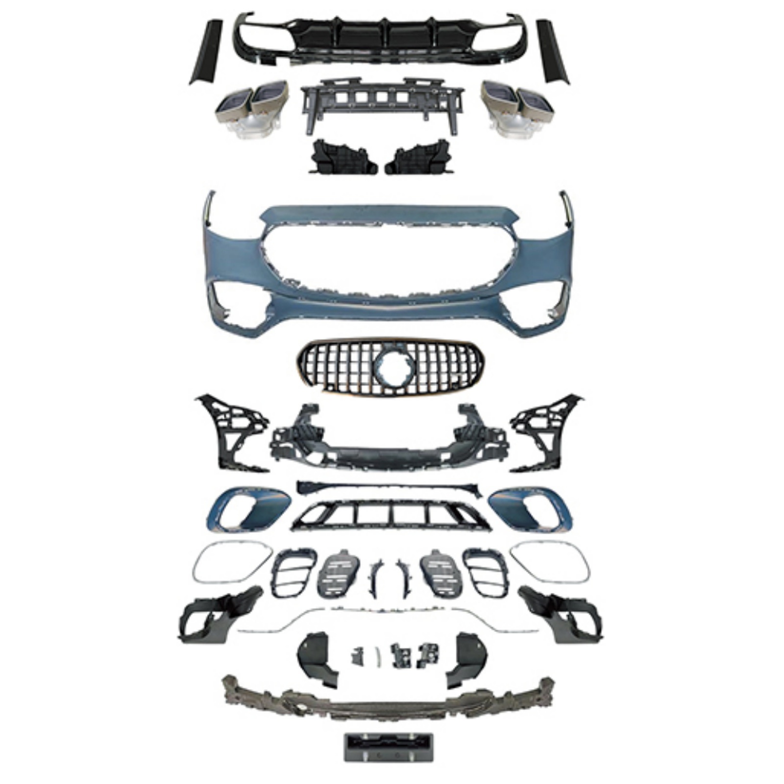 S63 Bodykit For AMG Line MTP-W223-004 for BENZ