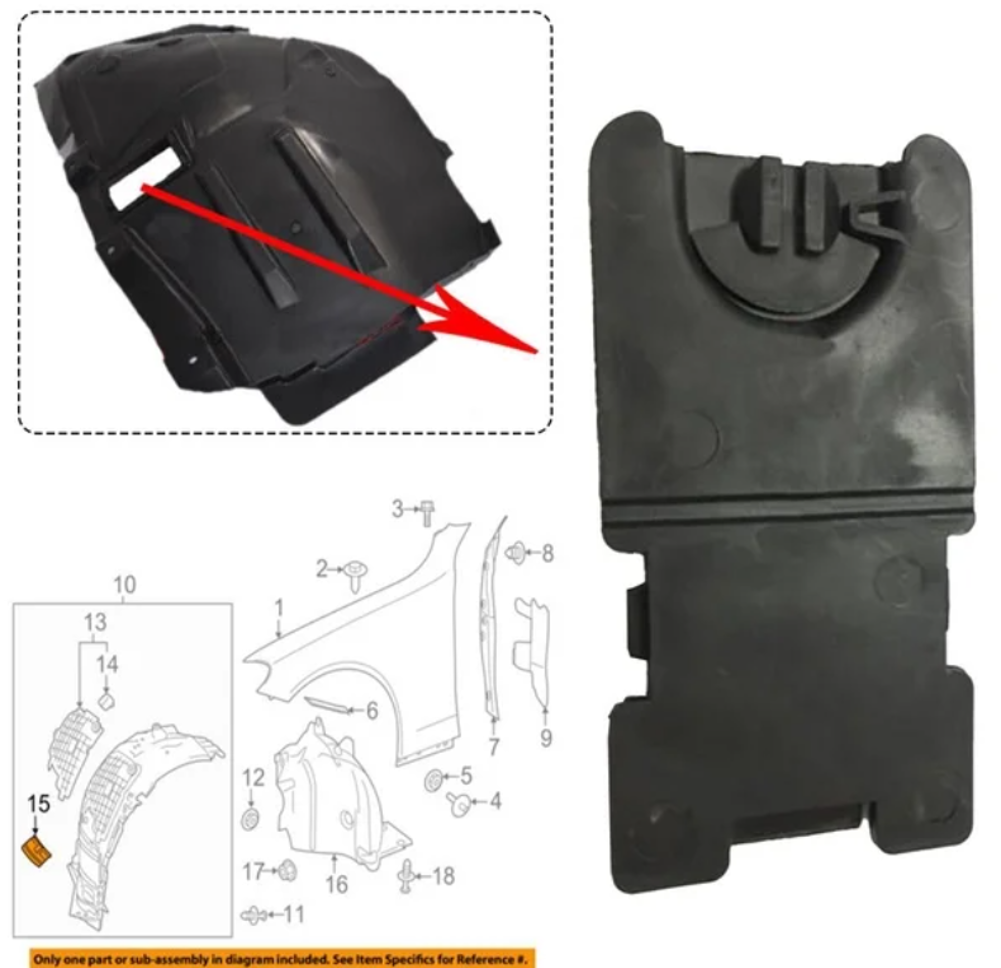 Inner Fender BC0580030F1 for 梅赛德斯-奔驰 Mercedes-Benz