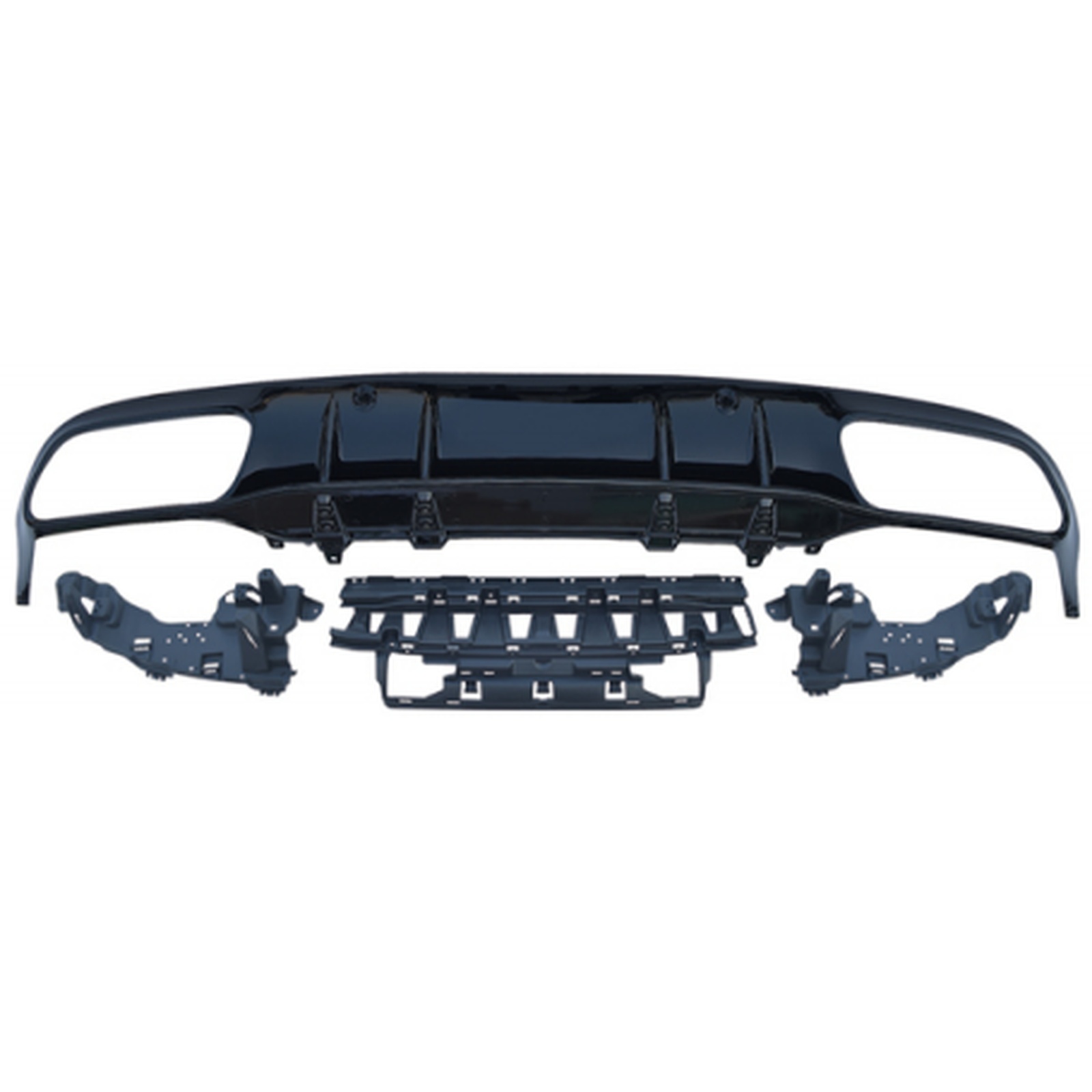 C205 C63 Coupe Rear Diffuser/For AMG Coupe/Black/ MTP-W205-037 for BENZ
