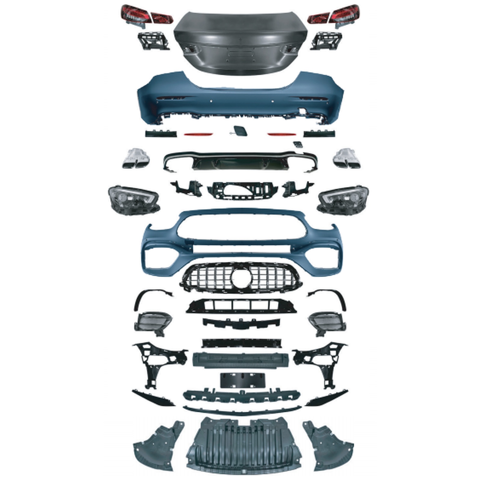 E63 Old To New Bodykits MTP-W213-053 for BENZ