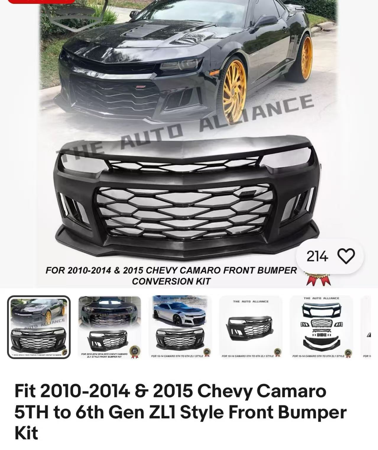 Front Bumper Upgrade Kit CVT2111810 for 雪佛兰改装 Chevrolet Tuning