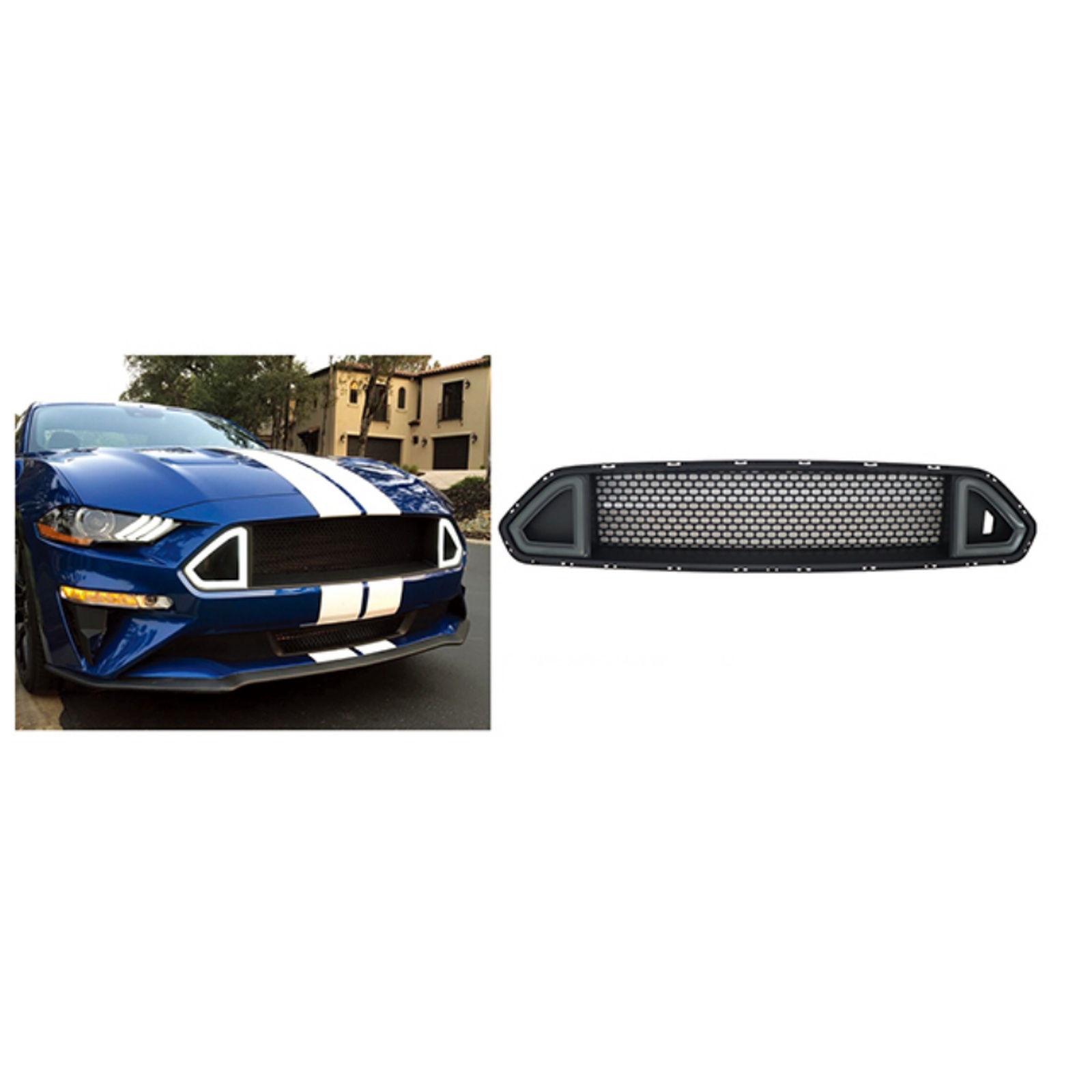 Classic Upper Grille MTP-MUST-049 for FORD