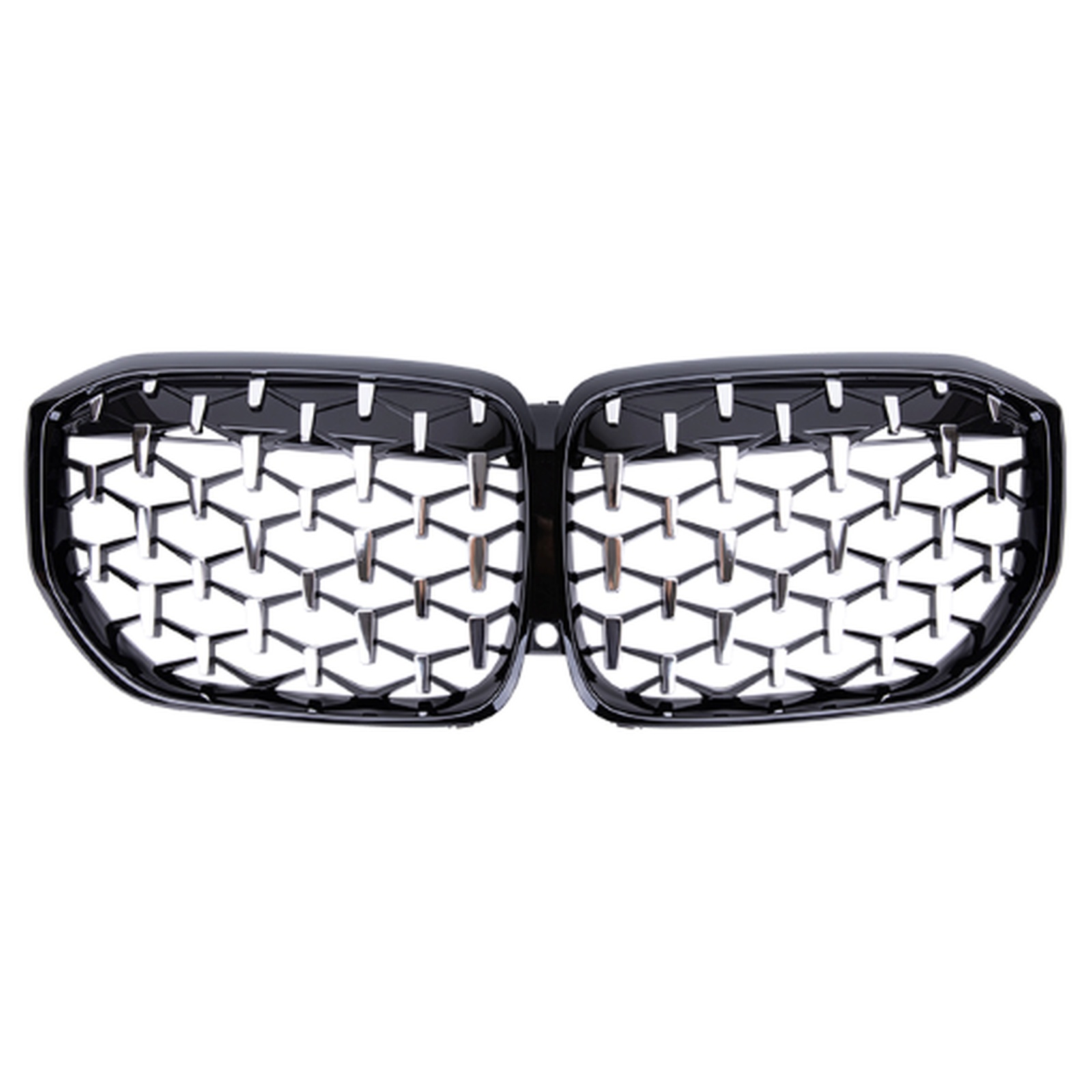 Black frame with chrome point Grille MTP-BMG-301 for BMW