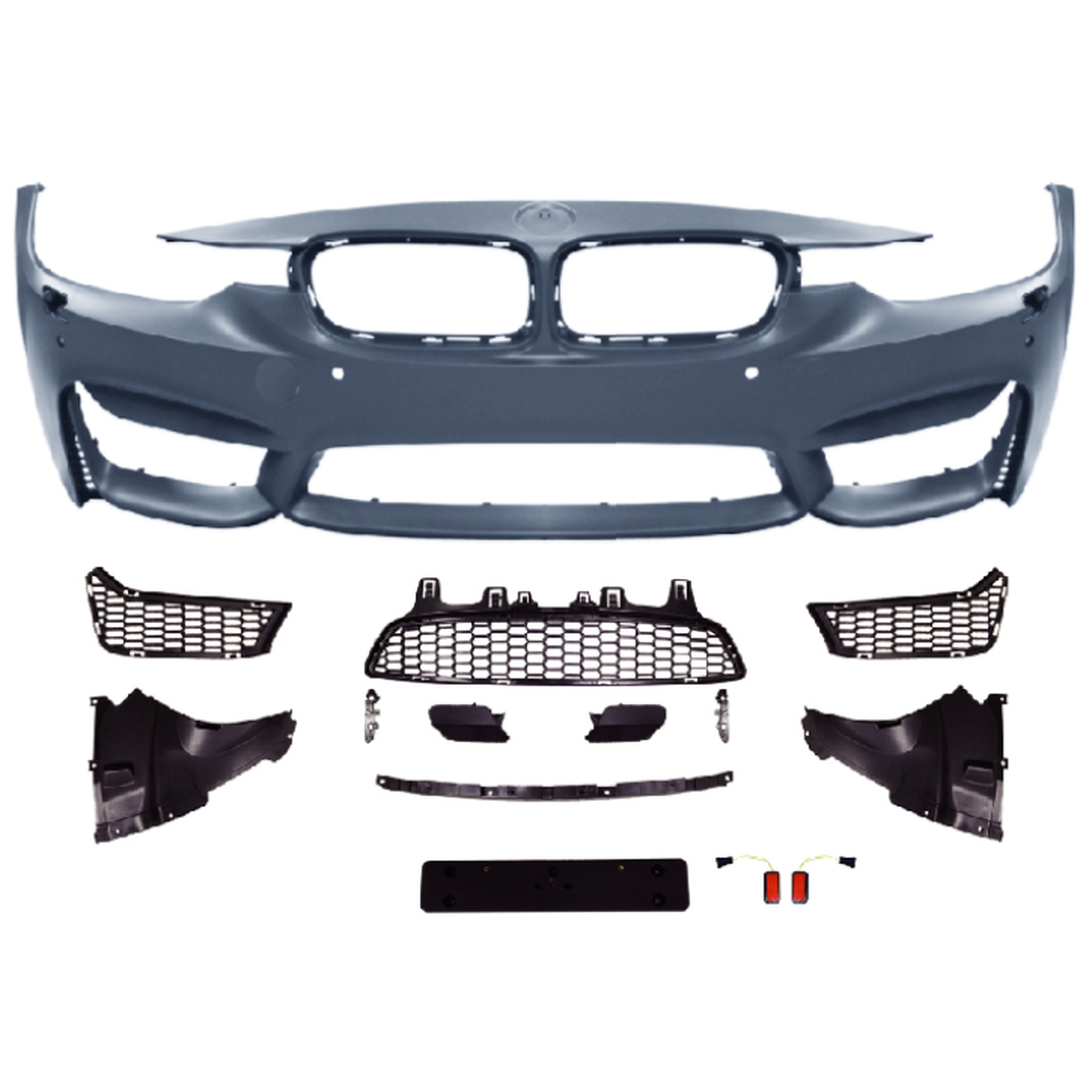 F30 M3 Front Bumper Assy Without fog lamp hole MTP-F30-002 for BMW