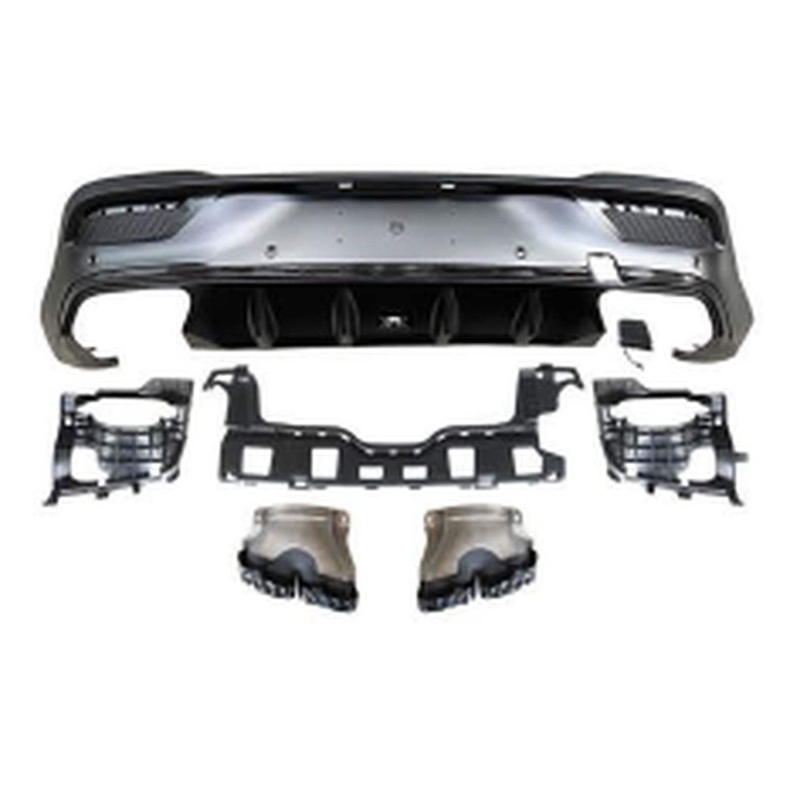 GLE63 Coupe Rear Diffuser With Tips Black MTP-W167-018 for BENZ