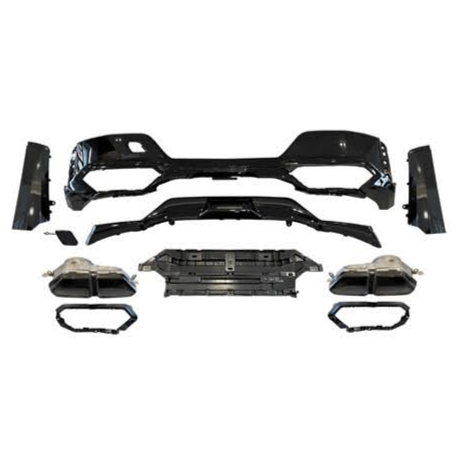 760 Rear Diffuser With Black Tips For M-Tech 23+ MTP-G70-002 for BMW
