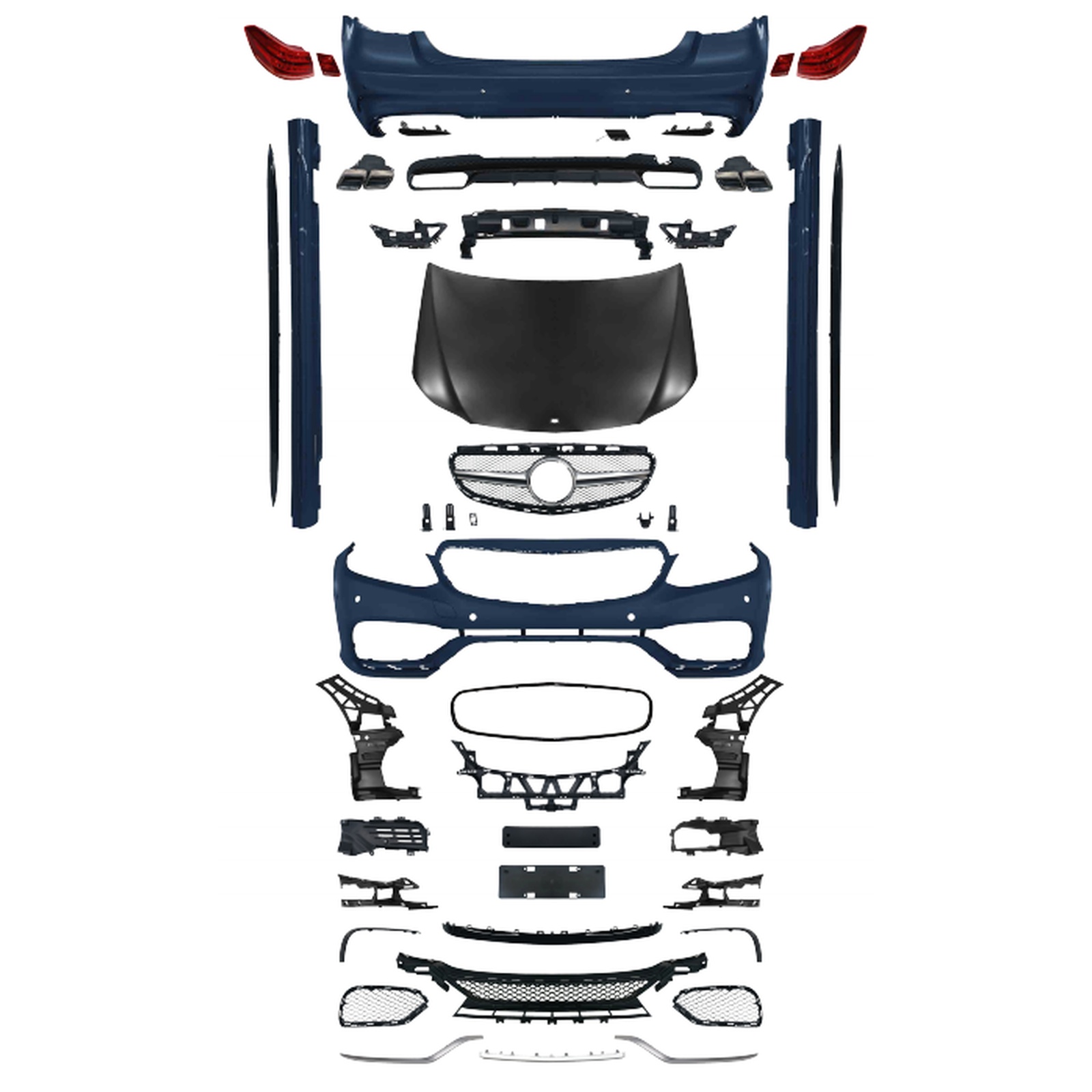 E63 Old To New Bodykits (Narrow body) MTP-W212-001 for BENZ